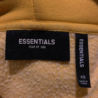 ESSENTIALS エッセンシャルズ リフレクティブバックロゴプリント スウェットパーカー マスタード Size XS 福生店