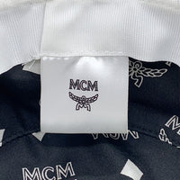 MCM エムシーエム PVCレザー ロゴプリント バケットハット ホワイト MEH9S2K03WT001 福生店