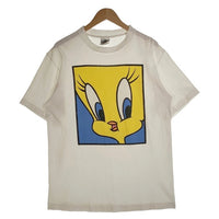 90`s LOONEY TUNES ルーニーテューンズ Tweety トゥイーティープリントTシャツ ホワイト ACME CLOTHING Size L 福生店