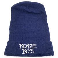 BEASTIE BOYS ビースティーボーイズ ロングビーニーキャップ ネイビー 刺繡 コットン STRONG FAB 福生店