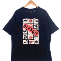 MINEDENIM マインデニム BLONDIE Eyes & Lips Crewneck T-SH アイズ&リップス クルーネック Tシャツ ブラック BLD002-99-L2 Size L 福生店