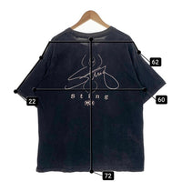 90's STING スティング フェイスプリント Tシャツ ブラック GILDAN Size XL 福生店