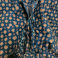 ENGINEERED GARMENTS エンジニアードガーメンツ 小紋柄 シンチバック ロングパンツ ネイビー size30 瑞穂店