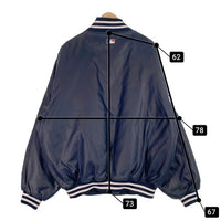 Majestic マジェスティック ニューヨーク・ヤンキース ナイロン スタジャン ネイビー 中綿 ワッペン ネイビー 韓国製 Size XXL 福生店