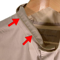 FUMITO GANRYU フミトガンリュウ BANDED COLLAR SHIRT バンドカラー 比翼 デザインシャツ ベージュ 半袖 Fu1-Sh-10 Size 2 福生店