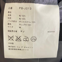 COMME des GARCONS HOMME PLUS コムデギャルソンオムプリュス PB-J013 AD2008 タイムフォーマジック期 パッチワーク タータンチェック切替 テーラードジャケット ブラック sizeM 瑞穂店