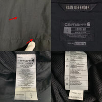 Carhartt カーハート Anorak Jacket Rain Defender ナイロン アノラックジャケット ブラック プルオーバー OJ5749-M Size L 福生店