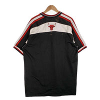 90's~ NIKE ナイキ CHICAGO BULLS シカゴ・ブルズ プルオーバートップス 刺繡 ワッペン ブラック ホワイト レッド Size L 福生店