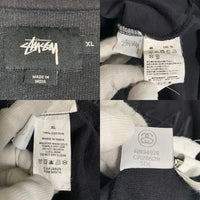 STUSSY ステューシー Reverse Terry Football 刺繡ロゴ フットボールTシャツ ブラック 1140005 Size XL 福生店