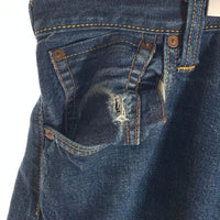 EVISU エヴィス No.2 ボタンフライ 5ポケットデニムパンツ ジーンズ インディゴ 虎耳 Size 38×32 福生店