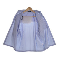 VAUCLUSE STUDIOS Striped Signature Short Sleeve Shirt ストライプシャツ 半袖 ライトブルー Size M 福生店