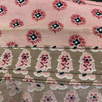 STUSSY ステューシー バンダナ柄 長袖シャツ ピンク×ブラウン sizeM 瑞穂店