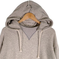 STANDARD CALIFORNIA スタンダードカリフォルニア SD Logo After Hood Sweat ダブルフェイス 後付けフード プルオーバースウェットパーカー グレー Size L 福生店