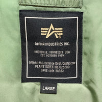 ALPHA INDUSTRIES アルファインダストリーズ 20024-21 N-3B フライトジャケット オリーブ sizeL 瑞穂店