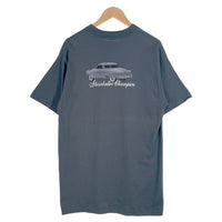 90's STUSSY ステューシー Studebaker Champion スチュードベッカー プリントTシャツ モスグリーン USA製 Size L 福生店