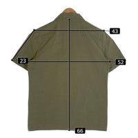 WACKO MARIA ワコマリア ミリタリーシャツ 半袖 オリーブ チェーン刺繡 ワッペン Size S 福生店