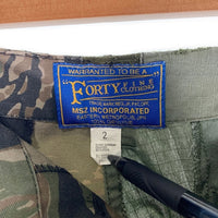 FORTY FINE CLOTHING フォーティーファインクロージング ミリタリーカーゴショーツ ショートパンツ タイガーカモ オリーブ Size 2 福生店