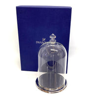 SWAROVSKI スワロフスキー シルバークリスタル スワン印 ベル型 ジャー BELL JAR ガラスドーム 蓋物 飾物 瑞穂店