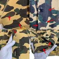 A BATHING APE アベイシングエイプ シャークフード カモフラージュシャツ 長袖 001SHC701006X Size L 福生店