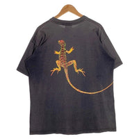 90's Marlboro マールボロ Lizard リザード ポケットTシャツ フェードブラック Size XL 福生店