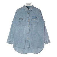 AVIREX アヴィレックス 5120602 25SS HAND LIKE EMBROIDERY SHIRTS ハンドライク刺繍シャツ ライトインディゴ sizeF 瑞穂店