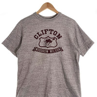 WAREHOUSE ウエアハウス 4601 CLIFTON プリントTシャツ 杢グレー Size M 福生店