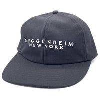 90's GUGGENHEIM NEW YORK グッゲンハイム美術館 刺繡 6パネルキャップ ブラック 福生店