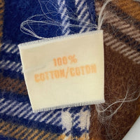 Sears シアーズ チェック ネルシャツ ネイビー×ブラウン sizeXL 瑞穂店