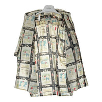 Reyn Spooner レインスプーナー 80's~90's ダイヤモンドヘッドタグ コットン アロハシャツ ホワイトxブラック sizeM 瑞穂店