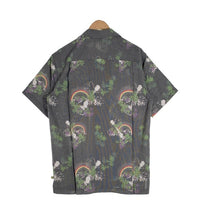 THE NORTH FACE ノースフェイス ポリエステル レーヨン アロハシャツ チャコールグレー AT30604 Size L 福生店