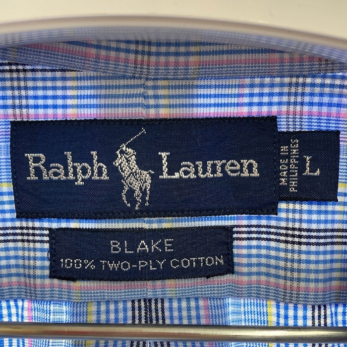 Ralph Lauren ラルフローレン BLAKE BD ストライプ シャツ ブルー