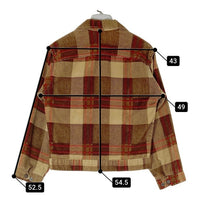 Levi’s リーバイス 80's PLAID CORD TRUCKER コーデュロイ チェック トラッカージャケット ブラウン size18 瑞穂店