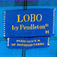 PENDLETON ペンドルトン USA製 半袖 チェックシャツ ブルーxパープル sizeM 瑞穂店