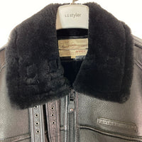 AVIREX アヴィレックス 6181072 MOUTON BOMMER JACKET B-3 ブラック size2XL 瑞穂店