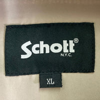 Schott ショット ボーダー コーデュロイ オープンカラーL/S シャツ ライトグレー×ブラック sizeXL 瑞穂店