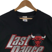 90's NBA CHICAGO BULLS シカゴ・ブルズ 1998 PLAYOFFS Last Dance ラストダンス プリントTシャツ ブラック PRO PLAYER Size XL 福生店