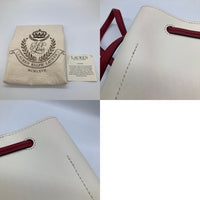 LAUREN RALPH LAUREN ローレンラルフローレン 巾着 ショルダーバッグ レザー ホワイト 瑞穂店