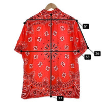 SUPREME シュプリーム 21SS Bandana Silk S/S Shirt バンダナ シルク ショートスリーブシャツ オープンカラー レッド Size XL 福生店
