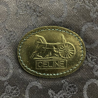CELINE セリーヌ ヴィンテージ ノエビアコラボ Cマカダム ハンドバッグ ノベルティ 馬車ロゴ キャンバス ネイビー 瑞穂店