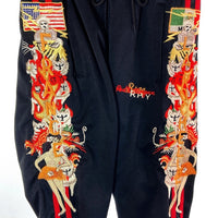 doublet ダブレット 18AW18PT85 CHAOS EMBROIDERY TRACK PANT ブラック sizeS 瑞穂店