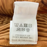 HOMME PLISSE ISSEY MIYAKE オムプリッセイッセイミヤケ SAMPLE品 プリーツ クロップドワイドパンツ テラコッタ size3 瑞穂店