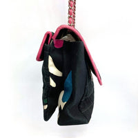 CHANEL シャネル 2.55 チョコバー チェーンショルダーバッグ 花柄 ギャランティカード付 ブラック 瑞穂店