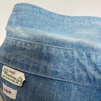 WAREHOUSE ウエアハウス Duck Digger ダックディガー LOOSE FIT シャンブレーワークシャツ ライトブルー Size 36 瑞穂店