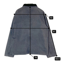 STUSSY ステューシー デニム スナップボタン カバーオール グレー sizeL 瑞穂店