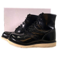 HYSTERIC GLAMOUR ヒステリックグラマー 6HOLE BLACK JUMP BOOT 6ホール レースアップレザーブーツ ブラック トゥガード 0263QS08296 Size 26cm 福生店