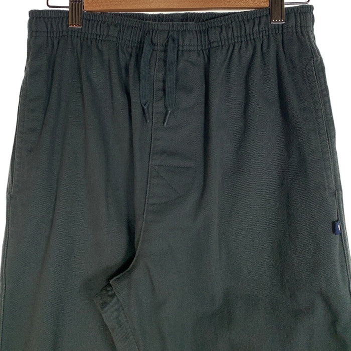 テーパードパンツ 10分丈 コットンツイル 後ろゴム 前