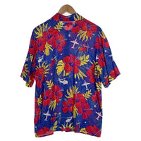 459th AIRLIFT SQUADRON 第459空輸中隊 レーヨン アロハシャツ マルチ プリント Size S 福生店