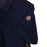 MONCLER モンクレール SHORT SLEEVE POLO SHIRT ショートスリーブ ポロシャツ ネイビー 薄手 Size M 福生店