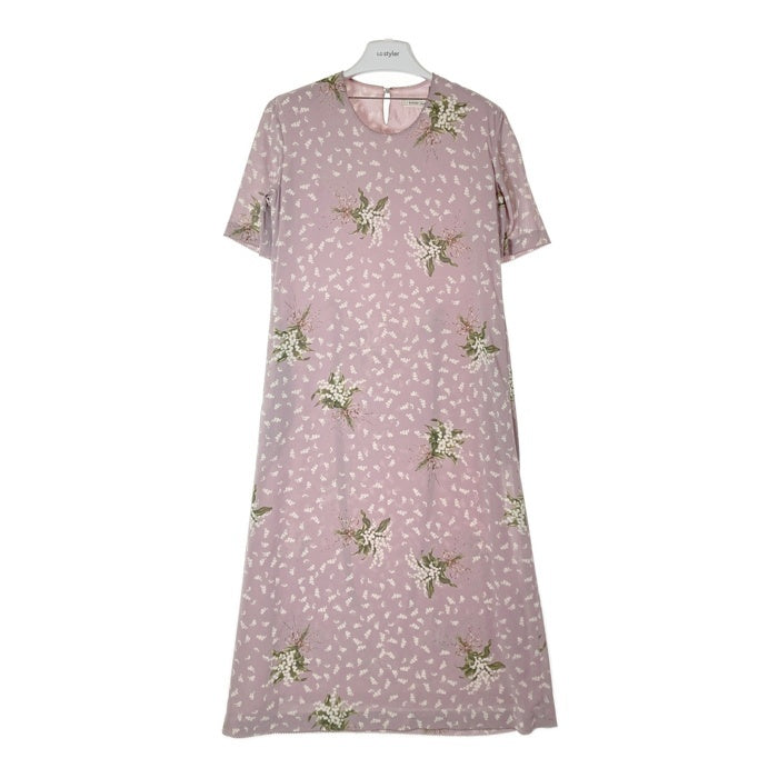 KANEKO ISAO カネコイサオ 花柄ロングワンピース パープル size