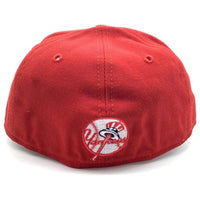 90's New Era ニューエラ MLB ニューヨーク・ヤンキース 59FIFTY ベースボールキャップ レッド 注音符号 USA製 Size 7 1/8 (56.8cm) 福生店